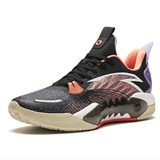 Anta SHOCK WAVE 5 TEAM V2 "LIGHT IRIS PURPLE" Кроссовки баскетбольные Черный/Оранжевый - фото 273307