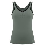 Poivre Blanc FRESH-UP TANK TOP Майка теннисная женский Хаки/Черный - фото 273418