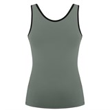 Poivre Blanc FRESH-UP TANK TOP Майка теннисная женский Хаки/Черный - фото 273419 Poivre Blanc FRESH-UP TANK TOP Майка теннисная женский Хаки/Черный - фото 273419