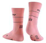CEP REFLECTIVE MID CUT COMPRESSION SOCKS (W) Компрессионные носки женские Розовый/Серый - фото 273496