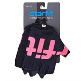 Starfit WG-102 Перчатки для фитнеса Черный/Малиновый - фото 273605