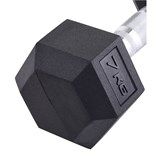 Starfit DB-301 7 КГ Гантель обрезиненная Черный - фото 273687