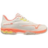 Mizuno WAVE EXCEED LIGHT 2 AC (W) Кроссовки теннисные женские Бежевый/Оранжевый - фото 274037