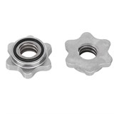 Starfit BB-101 EZ-Образный Гриф для штанги d=25 мм 120 см с металлическими замками Хром - фото 274440