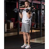 Starfit BB-101 EZ-Образный Гриф для штанги d=25 мм 120 см с металлическими замками Хром - фото 274441