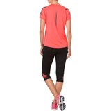 Asics ICON KNEE TIGHT (W) Тайтсы беговые женские Черный/Красный - фото 274529