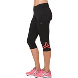Asics ICON KNEE TIGHT (W) Тайтсы беговые женские Черный/Красный - фото 274531
