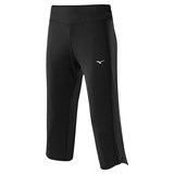Mizuno CORE CAPRI PANTS Брюки женские Черный/Белый - фото 274562 Mizuno CORE CAPRI PANTS Брюки женские Черный/Белый - фото 274562