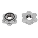 Starfit BB-101 EZ-Образный Гриф для штанги, d=25 мм, 120 см, с металлическими замками Хром - фото 274651