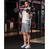 Starfit BB-101 EZ-Образный Гриф для штанги, d=25 мм, 120 см, с металлическими замками Хром - фото 274652