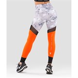 Fifty MIRAGE FA-WH-0206 Тайтсы женские Серый/Оранжевый - фото 274751