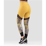 Fifty SAND MARBLE FA-WH-0206 Тайтсы женские Желтый/Серый - фото 274759