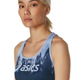 Asics LOGO BRA KASANE (W) Топ беговой женский Темно-синий/Голубой - фото 275010