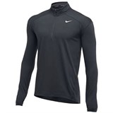 NIKE MEN'S VOLLEYBALL 1/2 ZIP TOP лонгслив волейбольный на молнии Темно-серый - фото 275055