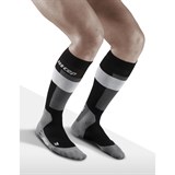 CEP SKI MERINO TALL COMPRESSION SOCKS Компрессионные гольфы с шерстью мериноса для горнолыжного спорта Черный/Серый - фото 275136