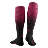 CEP SKI SNOWFALL TALL COMPRESSION SOCKS (W) Компрессионные гольфы для катания на лыжах женские Розовый/Черный - фото 275198