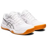 Asics UPCOURT 5 (W) Кроссовки волейбольные женские Белый/Серебристый - фото 275276