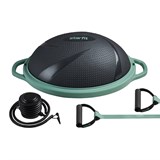 Starfit GB-503 "BOSU" Полусфера с эспандерами Серый/Зеленый - фото 275376