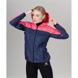 Nordski RAIN (W) CORAL/NAVY Ветровка спортивная женская Розовый/Темно-синий - фото 275390