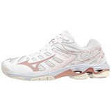 Mizuno WAVE VOLTAGE (W) Кроссовки волейбольные женские Белый/Розовый - фото 275465