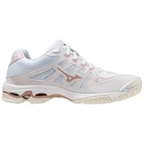 Mizuno WAVE VOLTAGE (W) Кроссовки волейбольные женские Белый/Розовый - фото 275467