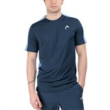 Head SLICE T-SHIRT MEN Футболка теннисная Темно-синий/Синий - фото 275661