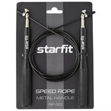 Starfit RP-301 Скакалка скоростная металлическая 3 м с подшипниками и шарнирами Черный - фото 275707