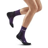 CEP COLD WEATHER MID-CUT SOCKS (W) Компрессионные носки для бега с шерстью мериноса женские Фиолетовый - фото 275738