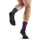 CEP COLD WEATHER MID-CUT SOCKS (W) Компрессионные носки для бега с шерстью мериноса женские Фиолетовый - фото 275739
