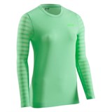 CEP ULTRALIGHT LONG SLEEVE RUN SHIRT (W) Футболка беговая с длинным рукавом женская Зеленый - фото 276503