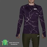 CEP REFLECTIVE LONG SLEEVE SHIRT Футболка беговая с длинным рукавом Фиолетовый - фото 276545
