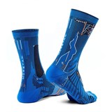 Moretan SQUARD Носки беговые высокие Синий/Черный - фото 276726