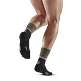 CEP THE RUN COMPRESSION MID CUT SOCKS 4.0 Компрессионные носки Черный/Оливковый - фото 276787
