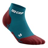 CEP ULTRALIGHT LOW CUT COMPRESSION SOCKS Компрессионные короткие носки для бега ультратонкие Синий/Красный - фото 276942