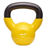 Starfit DB-401 4КГ Гиря виниловая Желтая - фото 277154