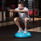 Starfit GB-502 "BOSU" Полусфера с эспандерами Голубой - фото 277193