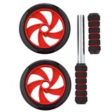 Starfit RL-102 Ролик для пресса Черный/Красный - фото 277404