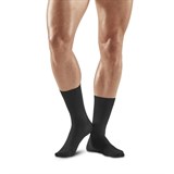 CEP ALLDAY MID CUT COMPRESSION SOCKS Компрессионные носки для восстановления и путешествий Черный/Серый - фото 277461