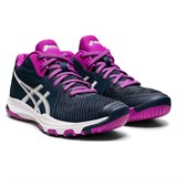 Asics NETBURNER BALLISTIC FF MT 2 (W) Кроссовки волейбольные женские Темно-синий/Розовый - фото 277542