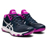 Asics NETBURNER BALLISTIC FF MT 2 (W) Кроссовки волейбольные женские Темно-синий/Розовый - фото 277546
