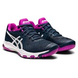 Asics NETBURNER BALLISTIC FF 2 (W) Кроссовки волейбольные женские Темно-синий/Розовый - фото 277554