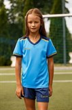 Kelme FOOTBALL SUIT KID Форма футбольная детская Голубой/Темно-синий - фото 277637