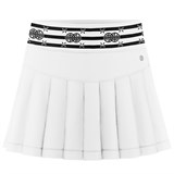 Poivre Blanc PERFORMANCE STRETCH STRIPES SKORT Юбка теннисная женская Белый/Черный - фото 277742