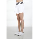 Poivre Blanc PERFORMANCE STRETCH STRIPES SKORT Юбка теннисная женская Белый/Черный - фото 277744