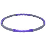 Starfit CORE HH-107 Обруч массажный разборный двухрядный Cерый/Фиолетовый - фото 277783