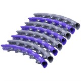 Starfit CORE HH-107 Обруч массажный разборный двухрядный Cерый/Фиолетовый - фото 277784