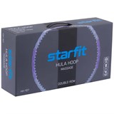 Starfit CORE HH-107 Обруч массажный разборный двухрядный Cерый/Фиолетовый - фото 277786