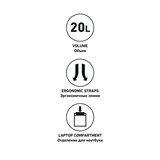 Jögel DIVISION TRAVEL BACKPACK Рюкзак Темно-синий - фото 277997