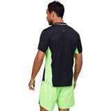 Asics MATCH M POLO SHIRT Поло теннисное Черный/Салатовый - фото 278476