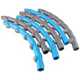 Starfit HH-108 Обруч массажный разборный с мягкими шариками Cерый/Синий - фото 278484